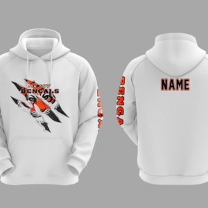 Hoodies- Black/ White/ Orange